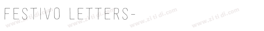Festivo Letters字体转换 Festivo Letters字体转换